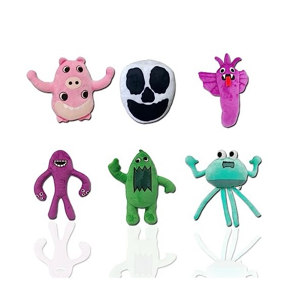 2023 New Garten of Banban Plush, 10 Pouces Banban Garden Plush Toy, Soft Monster Horror Stuffed Doll for Fan Gifts Lot De 6 