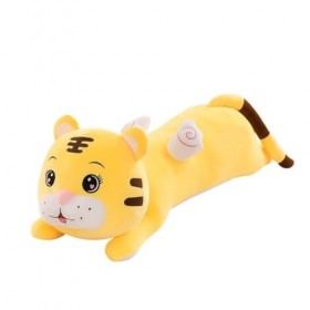 MEDUZA Peluches Oreiller Long Tigre couché Mignon, Jouet en Peluche, Cadeau danniversaire, poupée Tigre du Zodiaque, Cadeau 