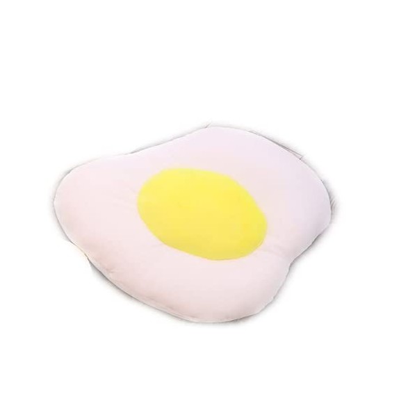 Oreiller créatif en peluche en forme dœuf en peluche réaliste - Jouet en peluche jaune dœuf - Coussin pour enfants - Décora