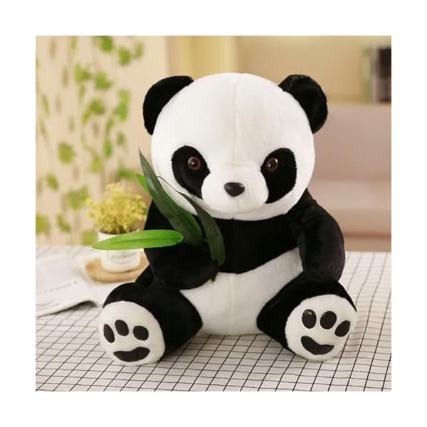 EacTEL Animaux en Peluche, Pandas en Feuille de Bambou, Poupées Panda, Poupées Panda, Peluches Douces, Cadeaux d’Anniversaire