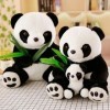 EacTEL Animaux en Peluche, Pandas en Feuille de Bambou, Poupées Panda, Poupées Panda, Peluches Douces, Cadeaux d’Anniversaire