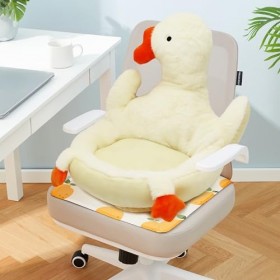 Waslary Peluche Oie Géante Jouet Kawaii Plushie Oreiller Grand Corps Sommeil pour Noël Carnaval Cadeaux danniversaire 160cm