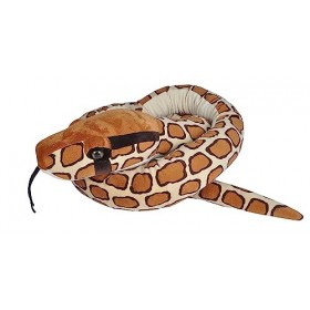 Wild Republic Serpiente Pitón de La India Serpent géant Jumbo birman, tigre python en peluche, 280 cm, 21690, Multicolore