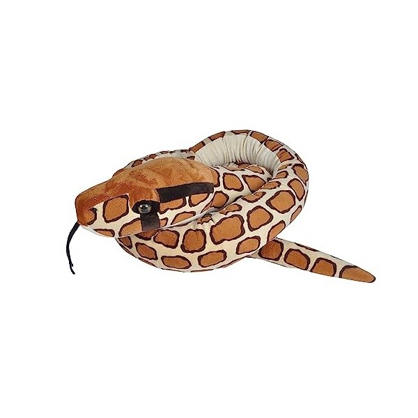 Wild Republic Serpiente Pitón de La India Serpent géant Jumbo birman, tigre python en peluche, 280 cm, 21690, Multicolore