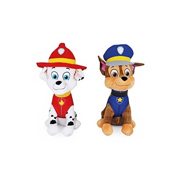 Paw Patrol Peluche XXL au choix Chase Police 60 cm, Marshall pompier 60 cm Plush … Marshall Pompiers 60 cm 