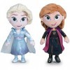 Disney - Pack 2 Peluches 1181"/30cm Princesses Frozen, La Reine des Neiges - Elsa + Anna Qualité Super Douce