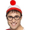 Smiffys Licenciado oficialmente Où est Charlie ? Kit instantané, Rouge et blanc, avec chapeau et lunettes