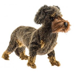 HANSA Peluche Teckel Poil Dur 21cmH/30cmL