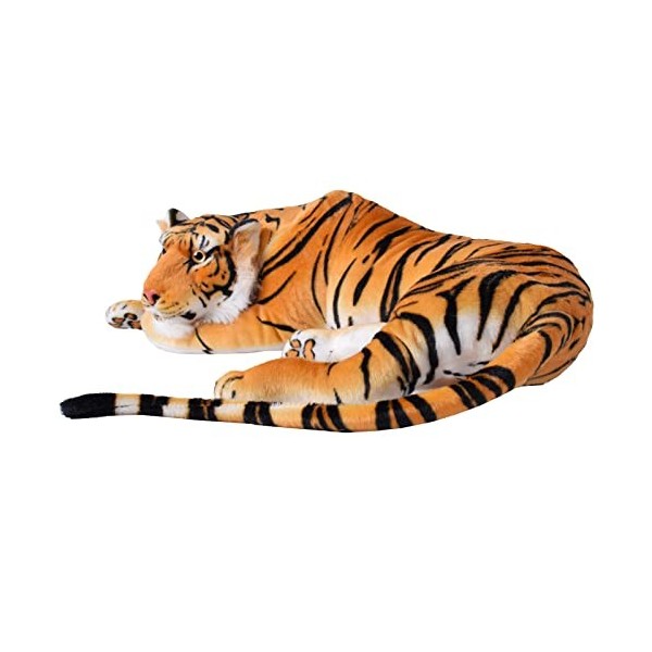 TE-Trend 18789 – Tiger Grand Chat couché Jungle Animaux Sauvages Steppe 80 cm Multicolore