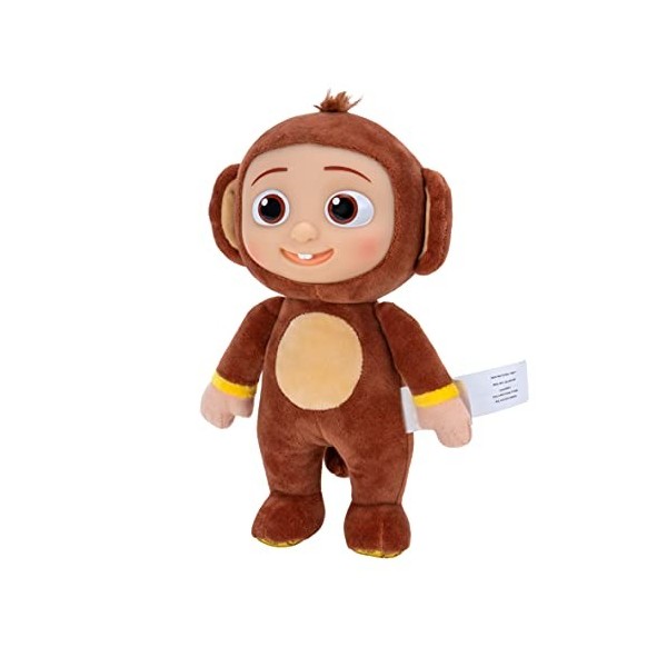 CoComelon Peluche Singe JJ 20 cm, WT0060, Multicolore