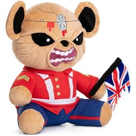 Iron Maiden Eddie der Trooper Teddy Plüschfigur Unisexe Figurine en Peluche Rouge 100% Polyester