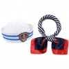 Kit de déguisement marin，Chapeaux de Marin，pour Accessoire de Costume, Fête de Déguisement.