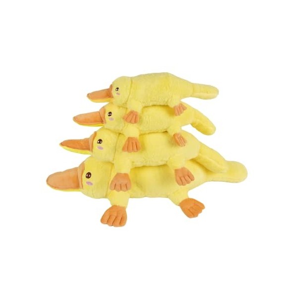 JUDEWY Ornithorynque Peluche Jouet Mignon Plume de Canard Jaune poupée Doux Mignon poupée Oreiller Oreiller 100cm 