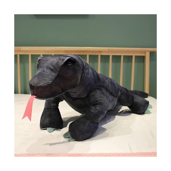 Nouvelle Simulation Komodo Dragon Moniteur lézard Grand Peluche Jouet poupée Oreiller Reptile Chambre décoration décoration A