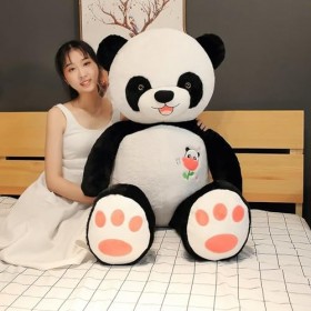 SaruEL Mignon Panda Peluche Jouet canapé-lit décoration en Peluche Bande dessinée Animal Oreiller Doux Mignon poupée Enfants 