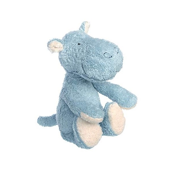 Sigikid Mädchen und Jungen Hippo pantin, Green Collection, recommandé dès la Naissance, 39526, Hippopotame Bleu