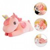 ibasenice Oreiller Licorne Oreillers Câlins Enfants Qui Dorment Jouets en Peluche Animal en Peluche Animaux Oreiller Licornes