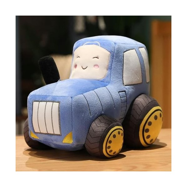 SaruEL Dessin animé Mignon Tracteur poupée en Peluche Kawaii Voiture poupée Jouet Enfants Anniversaire Cadeaux de Noël 30cm 3