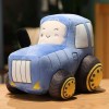 SaruEL Dessin animé Mignon Tracteur poupée en Peluche Kawaii Voiture poupée Jouet Enfants Anniversaire Cadeaux de Noël 30cm 3