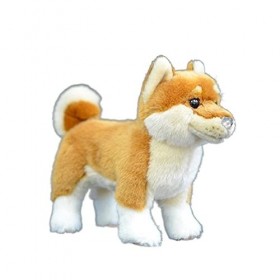 GaYouny Jouet en Peluche réaliste 2 8cm Shiba inu poupée Peluche Animaux Peluches Doux Anime naptique Compagnon Peluche Figur
