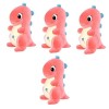 Toyvian 4 Pièces Peluche Dinosaure Peluches Lestées Peluche De Dinosaure Animal en Peluche Lesté Oreiller Lesté Peluche Lesté