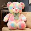 Kawaii Peluche Ours en Peluche Oreiller Jouet Lapin Peluche Animal poupée coloré Noeud Ours Enfants Cadeau d’Anniversaire Cad