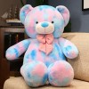 Kawaii Peluche Ours en Peluche Oreiller Jouet Lapin Peluche Animal poupée coloré Noeud Ours Enfants Cadeau d’Anniversaire Cad