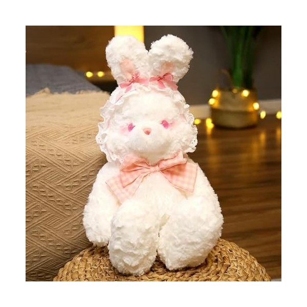 EacTEL Kawaii Bunny Doll Enfants Ours en Peluche Peluche Fille Lapin Jouet Mignon Peluche Enfants Cadeau Mignon Cadeau De Noë