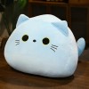 GagaLu Chat Rond Forme Doux en Peluche Coussin Poupée Mignon Dessin Animé Animal en Peluche Jouet Fille Doux Anniversaire Cad