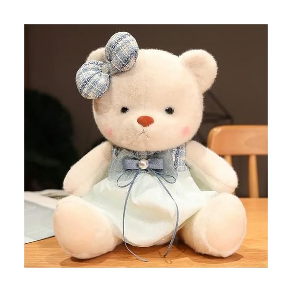 GagaLu Mignon Ours en Peluche Jouet Robe Noeud Ours en Peluche Poupée Couple Ours Saint Valentin Cadeau D’Anniversaire pour E