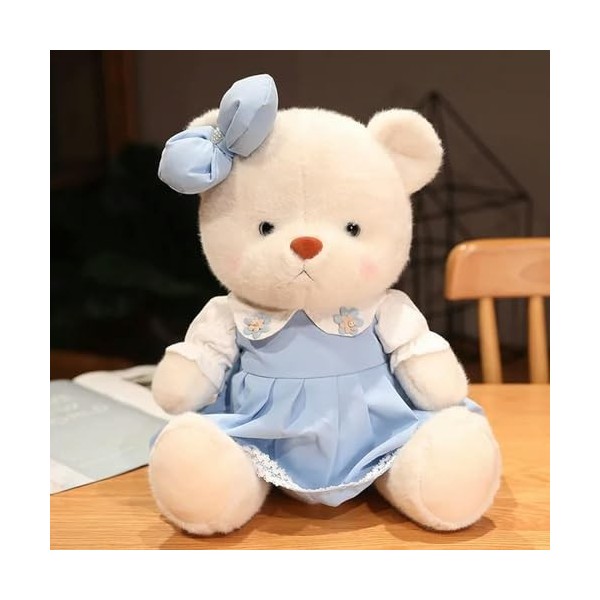 GagaLu Mignon Ours en Peluche Jouet Robe Noeud Ours en Peluche Poupée Couple Ours Saint Valentin Cadeau D’Anniversaire pour E