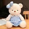 GagaLu Mignon Ours en Peluche Jouet Robe Noeud Ours en Peluche Poupée Couple Ours Saint Valentin Cadeau D’Anniversaire pour E