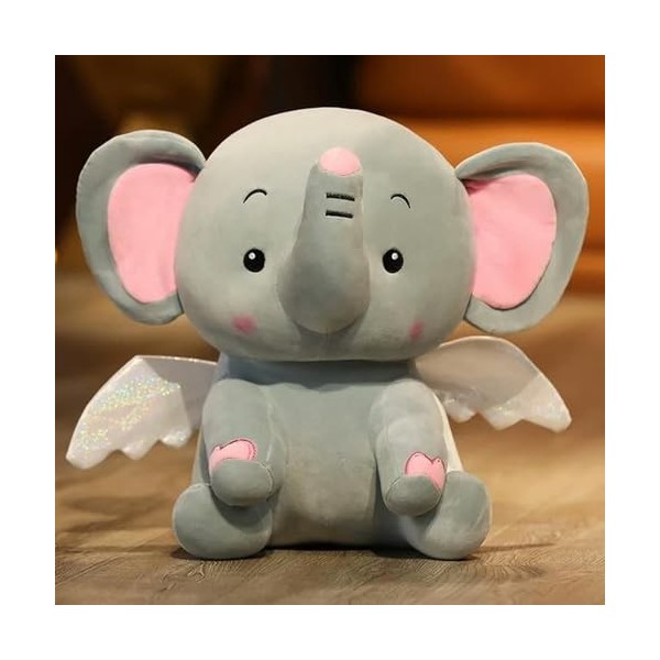 NOpinz Nouveau Kawaii Ange Éléphant Peluche Jouet en Peluche Dessin Animé Animal Poupée Enfants Mignon Cadeau D’Anniversaire 