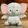 NOpinz Nouveau Kawaii Ange Éléphant Peluche Jouet en Peluche Dessin Animé Animal Poupée Enfants Mignon Cadeau D’Anniversaire 