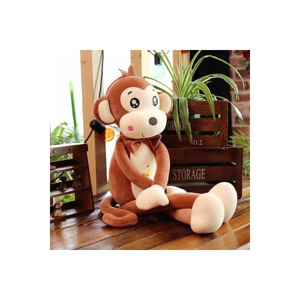 DACASO Mignon Cartoon Creative Peluche Toy Animal Monkey Soft Banana Long Arm Long Legs Peluche Doll Baby Sleeping Comforting