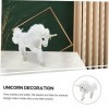 Abaodam 3 Pièces Licorne De Simulation Peluche Licorne Oreiller De Licorne en Peluche Décoration Dinspiration Nordique Poupé