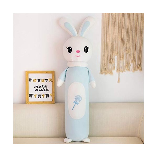 Lapin Oreiller en Peluche Long Sommeil Oreiller Clip Jambe Chiffon poupée Fille poupée lit poupée-I,105CM