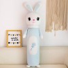 Lapin Oreiller en Peluche Long Sommeil Oreiller Clip Jambe Chiffon poupée Fille poupée lit poupée-I,105CM