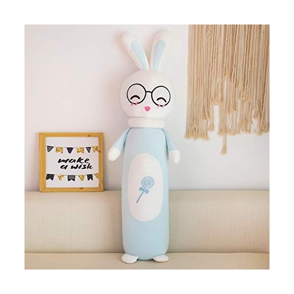 Lapin Oreiller en Peluche Long Sommeil Oreiller Clip Jambe Chiffon poupée Fille poupée lit poupée-I,105CM