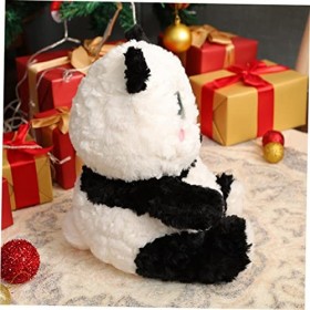 Operitacx 2 Pièces Peluche Panda Ours en Peluche Diplômé Oreiller Animaux Poupée en Peluche Animaux Poupée danimaux en Peluc