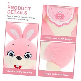 Toyvian 4 Pièces Lapin en Peluche Décoration Dintérieur Enfant De Bébé Machine à Coton PP