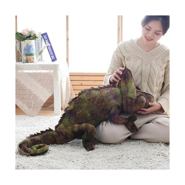 KiLoom Simulation Caméléon Lézard Poupée Peluche Jouet Drôle Coussin Creative Trick Cadeaux d’Anniversaire pour Hommes et Fem