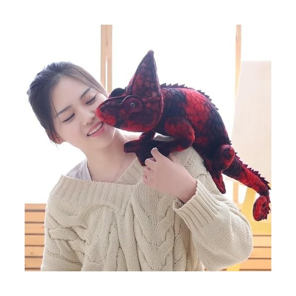 KiLoom Simulation Caméléon Lézard Poupée Peluche Jouet Drôle Coussin Creative Trick Cadeaux d’Anniversaire pour Hommes et Fem