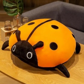 LfrAnk Kawaii Coccinelle en Peluche Jouet Insecte Oreiller en Peluche Animal Poupée Enfants Coussin Cadeaux Créatifs 80CM 3