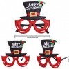 Aneco 12 styles de lunettes de Noël à paillettes pour fête de Noël