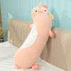 LfrAnk Mignon Dinosaure Pingouin Husky Kawaii Long Oreiller en Peluche Animal Poupée Enfants Jouets Cadeau D’Anniversaire Cad
