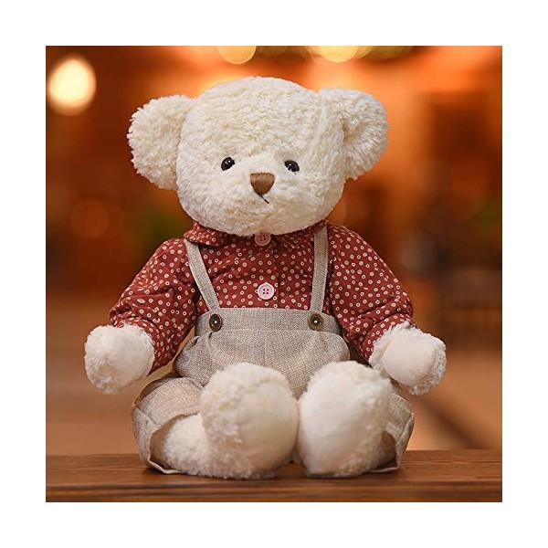 Mignon Ours en Peluche en Peluche Couple Ours Portant Jupe Ours Poupée Presse Poupée Cadeau danniversaire-B,65cm