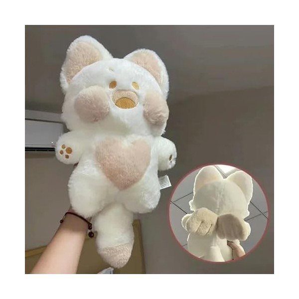 EacTEL Kawaii Dessin animé Chat Peluche Jouet Chat en Peluche poupée Animal Oreiller Anniversaire Cadeau d’Halloween pour Enf