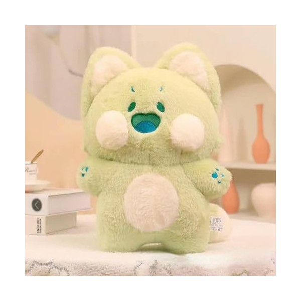EacTEL Kawaii Dessin animé Chat Peluche Jouet Chat en Peluche poupée Animal Oreiller Anniversaire Cadeau d’Halloween pour Enf