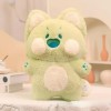 EacTEL Kawaii Dessin animé Chat Peluche Jouet Chat en Peluche poupée Animal Oreiller Anniversaire Cadeau d’Halloween pour Enf